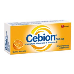 Cebion - Integratore di Vitamina C 500 mg Gusto Arancia - 20 Compresse Masticabili