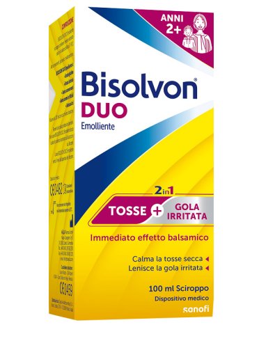 Bisolvon duo emolliente - sciroppo per tosse secca e gola irritata - 100 ml