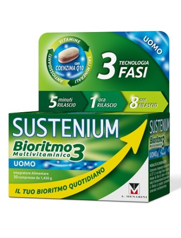 Sustenium bioritmo3 uomo complesso multivitaminico 30 compresse