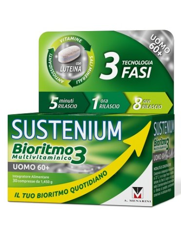 Sustenium bioritmo3 uomo 60+ complesso multivitaminico 30 compresse