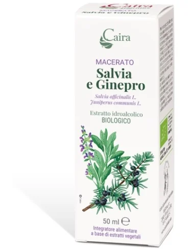 Caira salvia e ginepro macerato idroalcolico bio gocce 50 ml Caira salvia e ginepro macerato idroalcolico bio gocce 50 ml