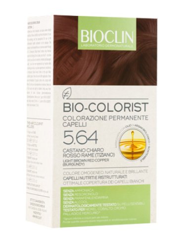 Bioclin bio colorist colorazione permanente castano chiaro rosso rame tiziano