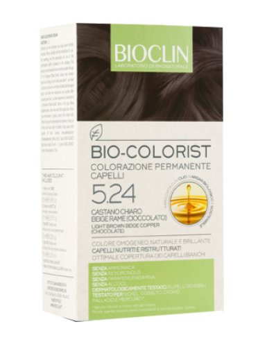 Bioclin bio colorist colorazione permanente castano chiaro beige rame cioccolato