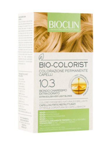 Bioclin bio colorist colorazione permanente biondo chiarissimo extra dorato