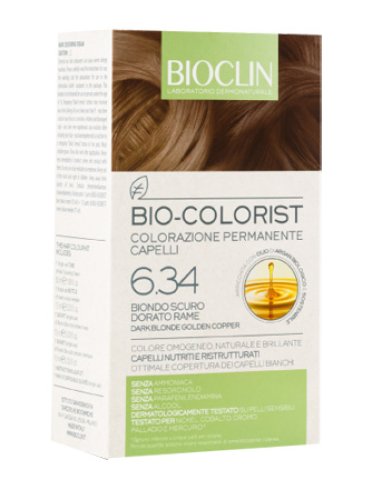 Bioclin bio colorist colorazione permanente biondo scuro dorato rame