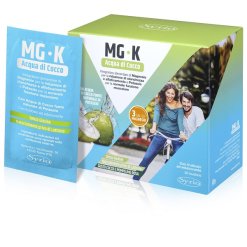 Mg-K Acqua di Cocco - Integratore di Magnesio per Stanchezza e Affaticamento - 20 Bustine