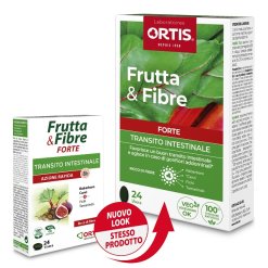Frutta & Fibre Forte Integratore Transito Intestinale 24 Compresse