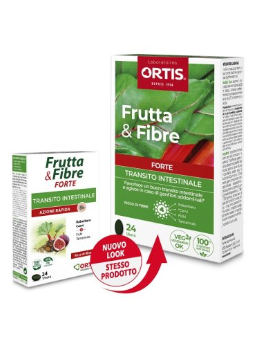 Frutta & fibre forte integratore transito intestinale 24 compresse