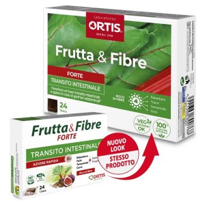Frutta & Fibre Forte Integratore Transito Intestinale 24 Cubetti