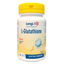 LongLife L-Glutathione 250 mg - Integratore per il Benessere della Pelle - 30 Compresse