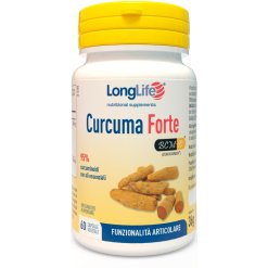LongLife Curcuma Forte - Integratore per la Funzionalità Articolare - 60 Capsule Vegetali