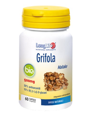 Longlife grifola bio 500 mg - integratore per sistema immunitario - 60 capsule