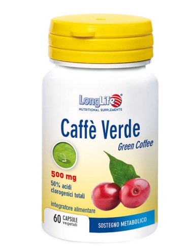 Longlife caffè verde 500 mg - integratore per il sostegno metabolico - 60 capsule