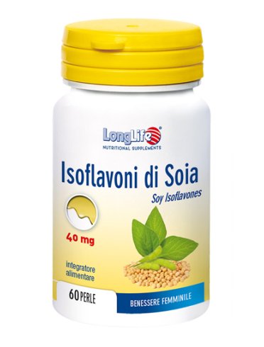 Longlife isoflavoni di soia 40 mg - integratore per la menopausa - 60 perle