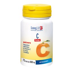 LongLife C Powder - Integratore di Vitamina C Antiossidante - Polvere 75 g