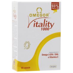 Omegor Vitality 1000 - Integratore Omega 3 per il Benessere Cardiovascolare - 60 Capsule Molli