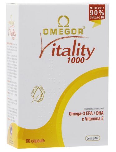 Omegor vitality 1000 - integratore omega 3 per il benessere cardiovascolare - 60 capsule molli