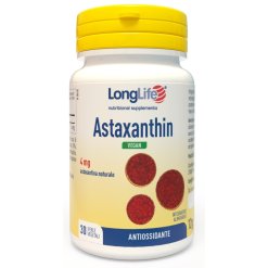 LongLife Astaxantin - Integratore Antiossidante - 30 Perle Vegetali
