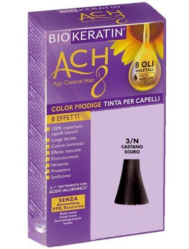 Biokeratin ach8 color prodige 3/n castano scuro