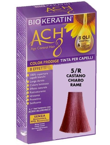 Biokeratin ach8 color prodige 5/r castano chiaro rame