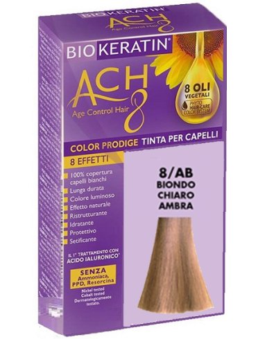 Biokeratin ach8 color prodige 8/ab biondo chiaro ambra