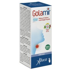 Aboca Golamir 2ACT - Spray Senza Alcool per il Trattamento Anti-Infiammatorio del Cavo Orofaringeo di Adulti e Bambini - 30 ml
