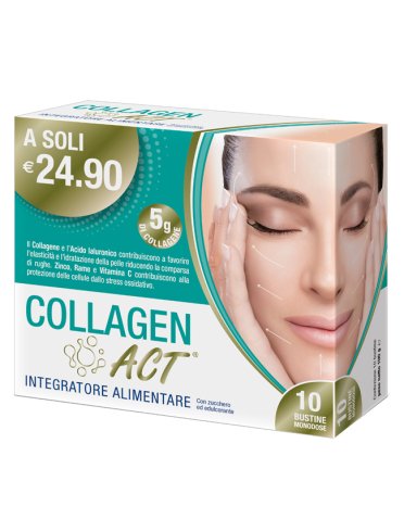 Collagen act integratore benessere pelle 10 bustine