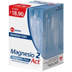 Magnesio 2 Act Integratore Magnesio Puro 300 g