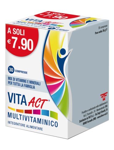 Vita act multivitaminico integratore 30 compresse