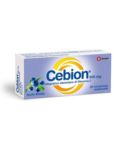 Cebion masticabile mirtillo vitamina c 500 mg 20 compresse