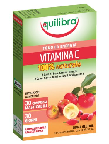 Vitamina c 100% naturale integratore sistema immunitario 30 compresse