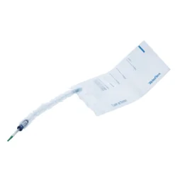 CATETERE VESCICALE AUTOLUBRIFICANTE LIQUICK X-TREME PLUS RIVESTIMENTO IDROFILO CON SACCA RACCOGLI URINA DIAMETRO CH12 LUNGHEZZA 20 CM PUNTA ERGOTHAN 2 FORI SFALSATI 30 PEZZI