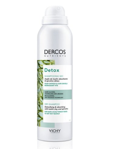 Vichy dercos nutrients - shampoo secco detox per capelli grassi - 150 ml