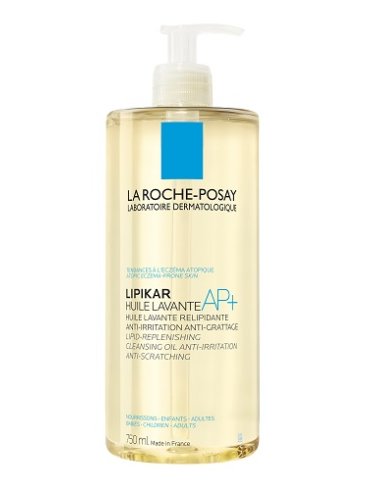 La roche-posay lipikar oil ap+ - olio corpo detergente e relipidante - 750 ml