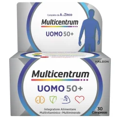 Multicentrum Uomo 50+ Integratore Multivitaminico 30 Compresse