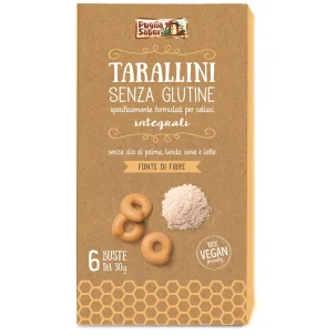 PUGLIA SAPORI TARALLINI INTEGRALI SENZA GLUTINE 180 G