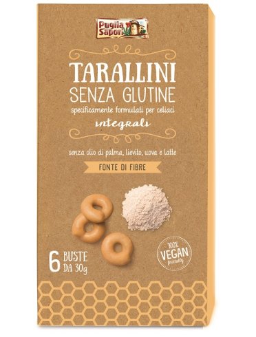 Puglia sapori tarallini integrali senza glutine 180 g
