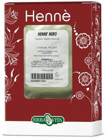 Henne colorante capelli nero 100 g