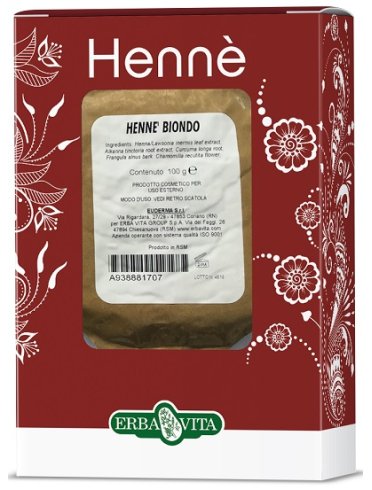 Henne colorante capelli biondo 100 g