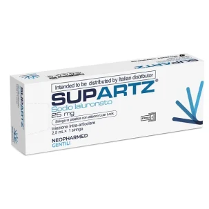 SIRINGA PRERIEMPITA INTRA-ARTICOLARE SUPARTZ ACIDO IALURONICO 10 MG 2,5 ML 1 PEZZO