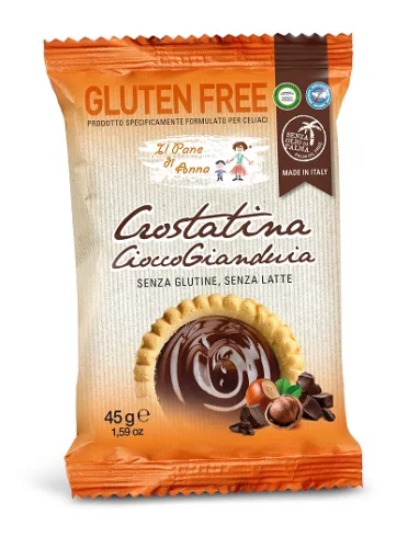Il pane di anna crostatina cioccogianduia senza latte 45 g Il pane di anna crostatina cioccogianduia senza latte 45 g