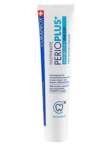 Curaprox perioplus+ support dentifricio chx 0,09% 75 ml