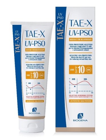 Biogena tae-x uv-pso - crema fotoprotettore lenitiva con protezione solare bassa spf 15 - 100 ml