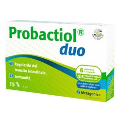 Probactiol Duo - Integratore di Probiotici - 15 Capsule