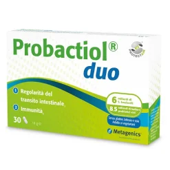 Probactiol Duo - Integratore di Probiotici - 30 Capsule