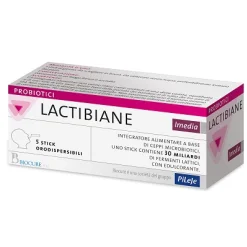 Lactibiane Imedia - Integratore di Fermenti Lattici 30 Miliardi - 5 Stick