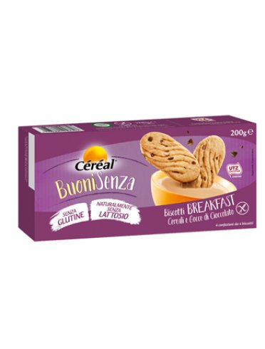 Cereal buoni senza biscotti breakfast cereali e gocce di cioccolato 200 g