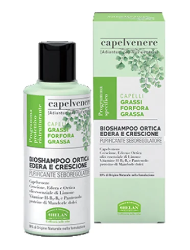 Capelvenere bioshampoo ortica edera e crescione 200 ml Capelvenere bioshampoo ortica edera e crescione 200 ml