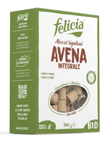 Felicia mezzi rigatoni avena 340 g Felicia mezzi rigatoni avena 340 g