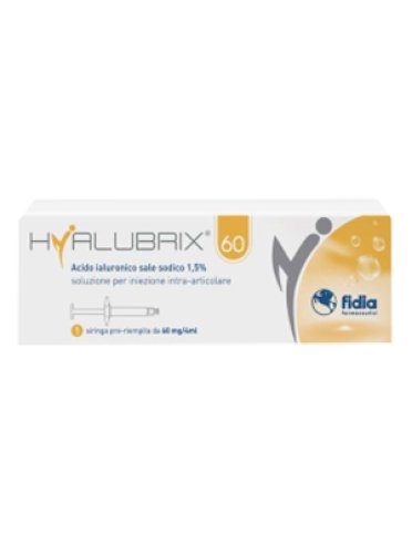 Hyalubrix 60 - siringa intra-articolare acido ialuronico 1.5% - 1 siringa